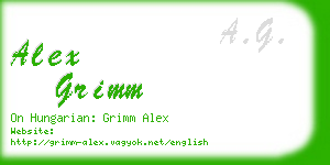 alex grimm business card